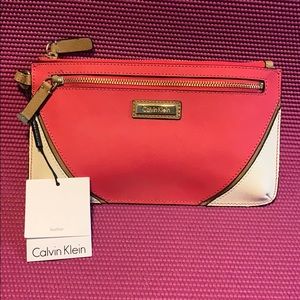 Leather Calvin Klein Wristlet